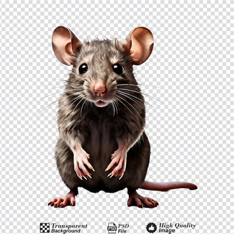 Premium Psd Rat Mouse Isolated On Transparent Background