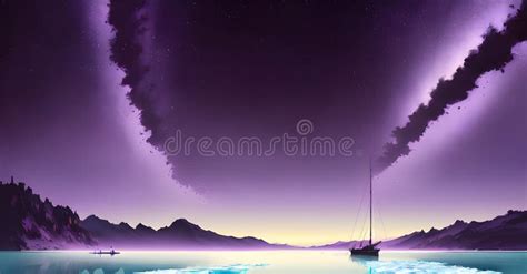 Winter Wonderland In Alaska Milky Way Panorama Snow Mountains With