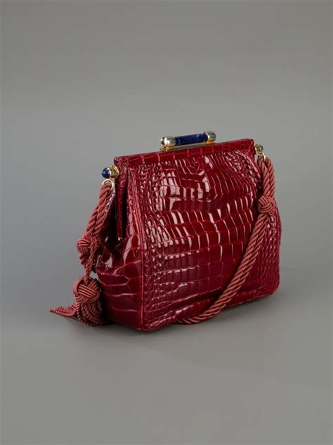 Gucci Vintage Crocodile Shoulder Bag At 1stdibs