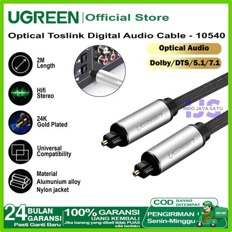 Jual Ugreen Kabel Toslink Digital Audio Optical Spdif Kabel Fiber