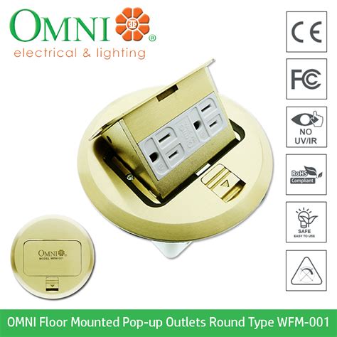 Omni Floor Mounted Pop Up Outlets Round Type Model Wfm A V