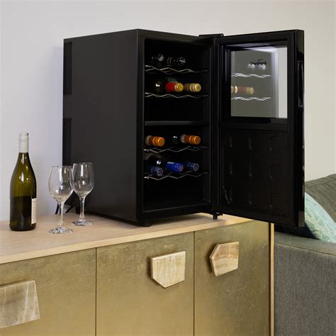 Koolatron 18 Bottle Dual Zone Wine Cooler Black Thermoelectric Wine F