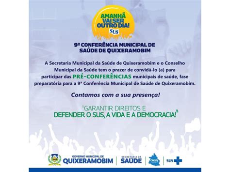 Prefeitura De Quixeramobim Promove Pré Conferências Municipais De Saúde