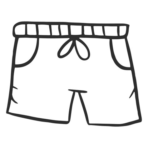 Diseño Png Y Svg De Doodle Pantalones Cortos Simples Para Camisetas