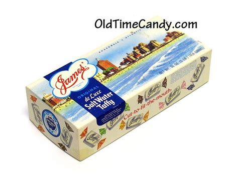 James Salt Water Taffy box | Retro candy, Salt water taffy, Taffy