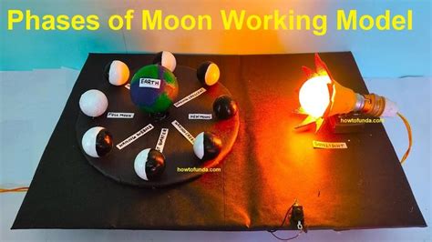 phases of moon working model - diy - simple and easy - science project ...