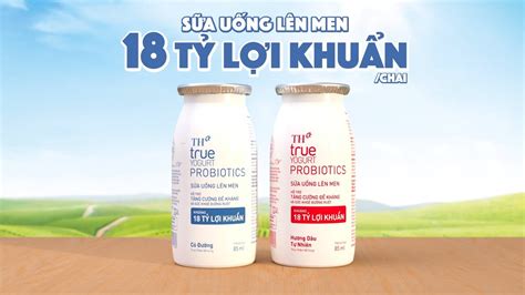 Sữa Uống Lên Men TH true YOGURT PROBIOTICS 18 TỶ LỢI KHUẨN TĂNG