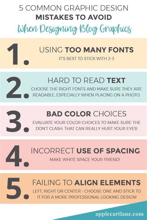 5 Graphic Design Tips Infographic Applecart Lane