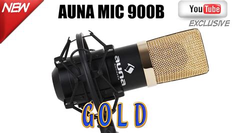 Auna Mic B Usb Mikrofon Unboxing Review Anschluss Goldvariante Youtube