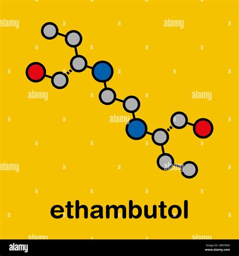 Ethambutol Tuberculosis Drug Molecule Illustration Stock Photo Alamy