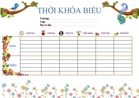 Mau Thoi Khoa Bieu Dep Nhat | PDF