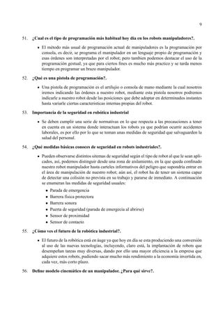 Cuestionario De Robotica PDF