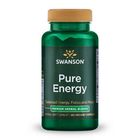 Swanson Pure Energy 60 Caps Mental Focus Support 60 Veg Caps Kroger