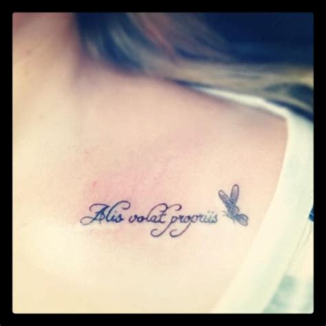 My Tattoo Alis Volat Propriis She Flies With Her Own Wings