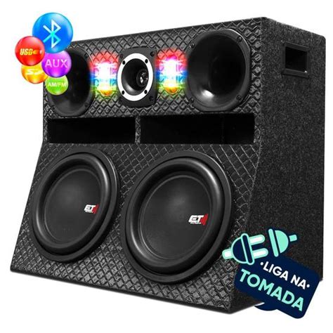 Som Residencial Bob Radio Bluetooth Usb Subwoofer 1200w Rms OESTESOM