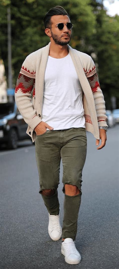 62 Men S Fashion Trend For Casual Fall Outfit Combinacion De Ropa Hombre Pantalón Verde