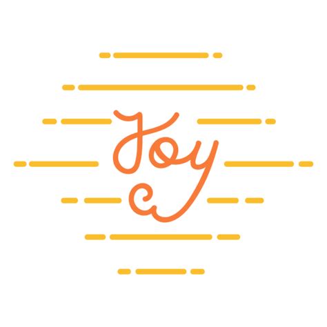 Joy Lettering Quote Stroke Element Png And Svg Design For T Shirts