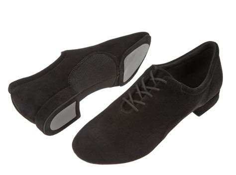 Tanzschuhe Modell 163 122 577 Schwarz Velourleder Mit Mesheinsatz