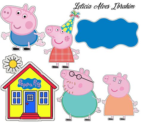 Peppa Pig Peppa Pig Decorations Peppa Pig Cake Topper Peppa Pig