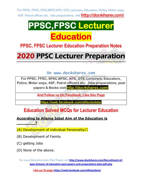 Solution Education Solved Mcqs Preparation Notes Studypool