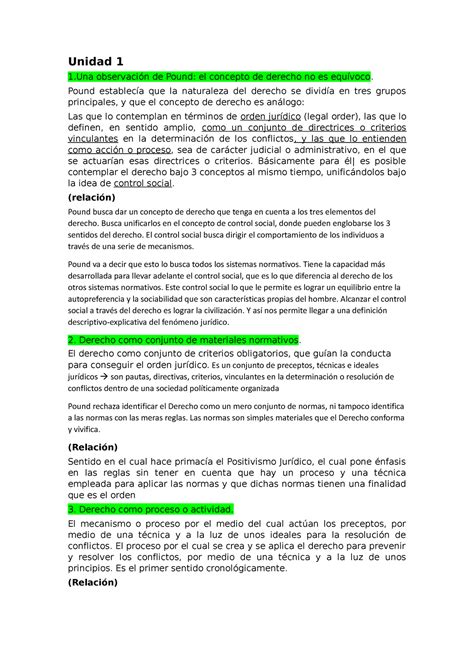 Unidad 1 resumen de derecho constitucional Unidad 1 1 observación