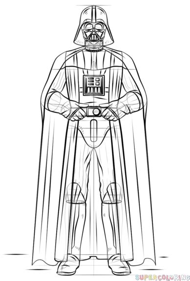 C Mo Dibujar A Darth Vader Tutorial De Dibujo Paso A Paso