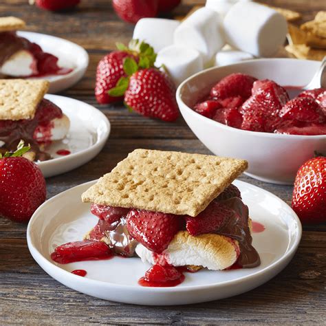 Oven Roasted Strawberry Smores California Strawberry Commission