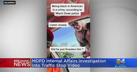 Miami Dade Pd Launches Internal Affairs Investigation Into Traffic Stop