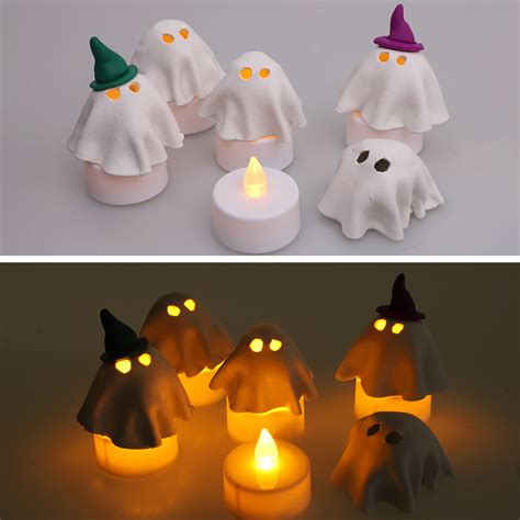 Polymer Clay Ghost Tealights CleverPatch Art Craft Supplies