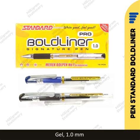 Jual Pulpen Gel Tanda Tangan Standard Boldliner Pro Signature Pen 1 0