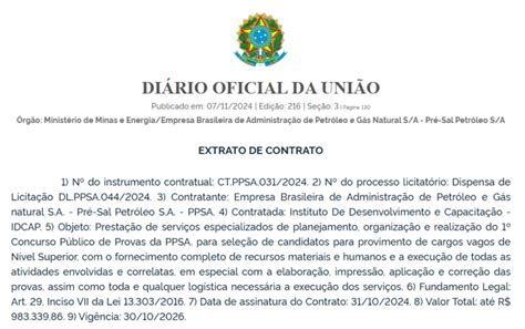 Concurso Ppsa Banca Definida Para Novo Edital