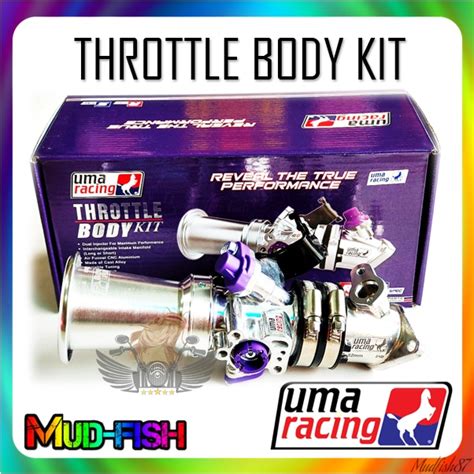 Uma Racing Throttle Body Kit For Y15zr V1 V2 Sniper Exciter Mx King 150 Alloy Body