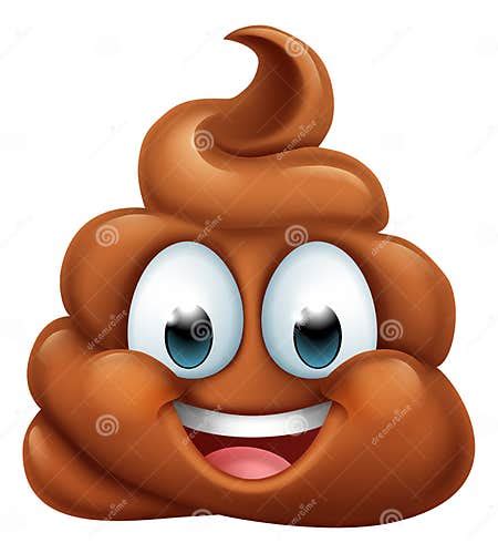 Happy Poop Poo Emoticon Poomoji Emoji Icon Stock Vector - Illustration ...