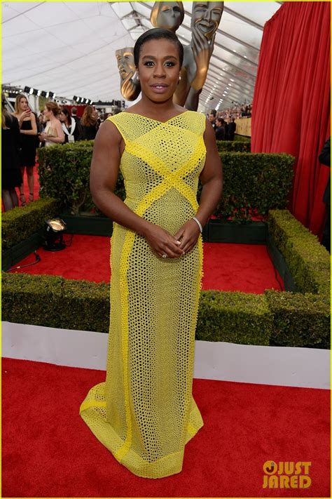 Uzo Aduba Shines In Yellow At The Sag Awards 2015 Photo 3288143 Photos Just Jared