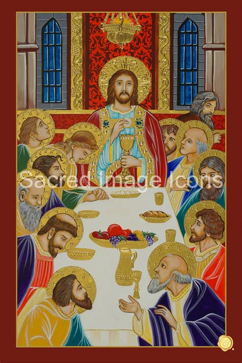 The Last Supper Print Sacred Image Icons - Etsy