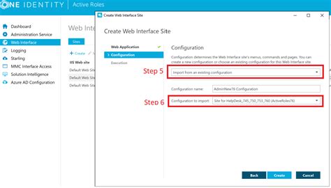 import  previously customized active roles web interface
