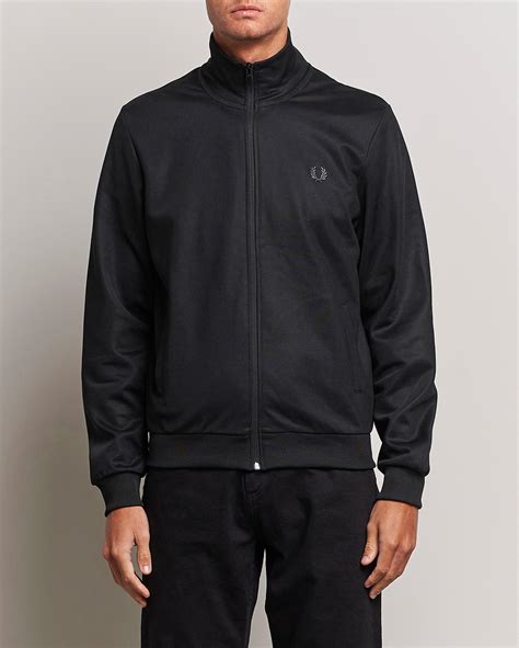 Fred Perry Track Jacket Black at CareOfCarl.com