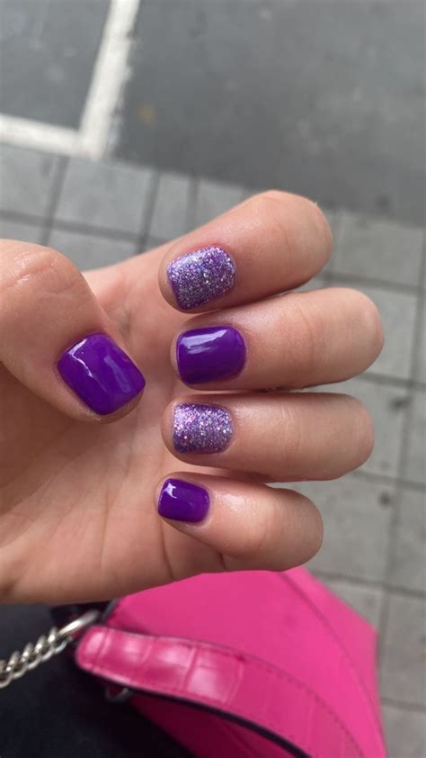 60 New Year S Nail Art Ideas That Ll Make You Sparkle Purple Gel Nails Purple Nails Purple