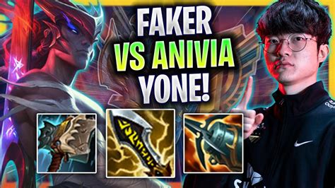 Faker Playing Versus Anivia In Soloq T Faker Plays Yone Mid Vs