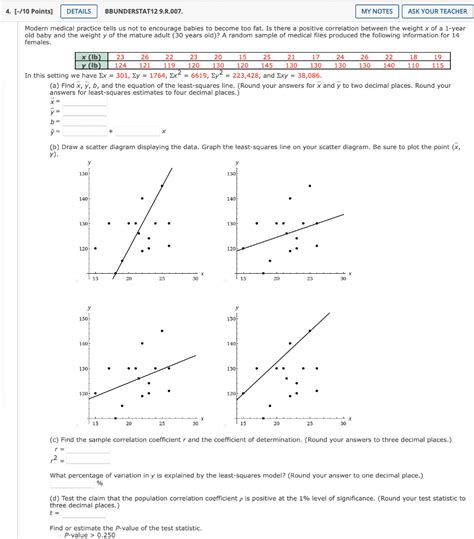 Solved 4 10 Points DETAILS BBUNDERSTAT12 9 R 007 MY Chegg