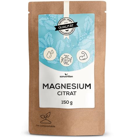 Sanutrition Reines Magnesiumcitrat 150 G Shop Apotheke