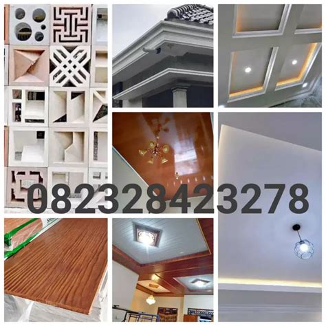 Plafond Gypsum PVC Eternit Sunda Roster Profil Lisplang GRC Beton