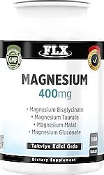 FLX Magnezyum Bisglisinat Malat Taurat Glukonat 60 Tablet Fiyatları