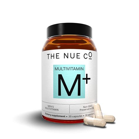 The Nue Co Suplemento multivitamina para hombres apoya la energía la