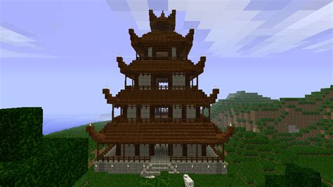 Minecraft Pagoda by 212b on DeviantArt