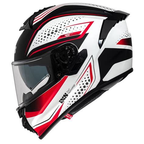 Full Face Helmet IXS422 FG 2 1 Matt Black Red Full Face Helmets