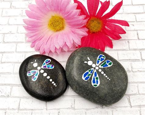 Dragonfly Painted Rock Easter T Valentines Day T Hand Painted