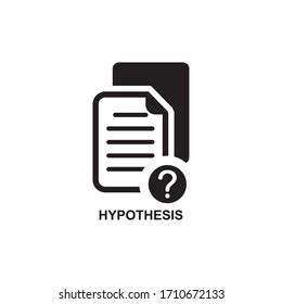 Hypothesis Icon Line Art Style Design Stock Vector Royalty Free