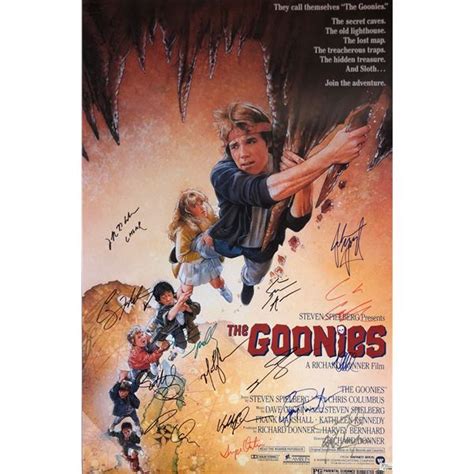 Goonies Sean Astin Signed Poster