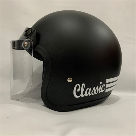 Jual Promo Helm Bogo Hitam Doff Classic Polos Solid Sni Dewasa